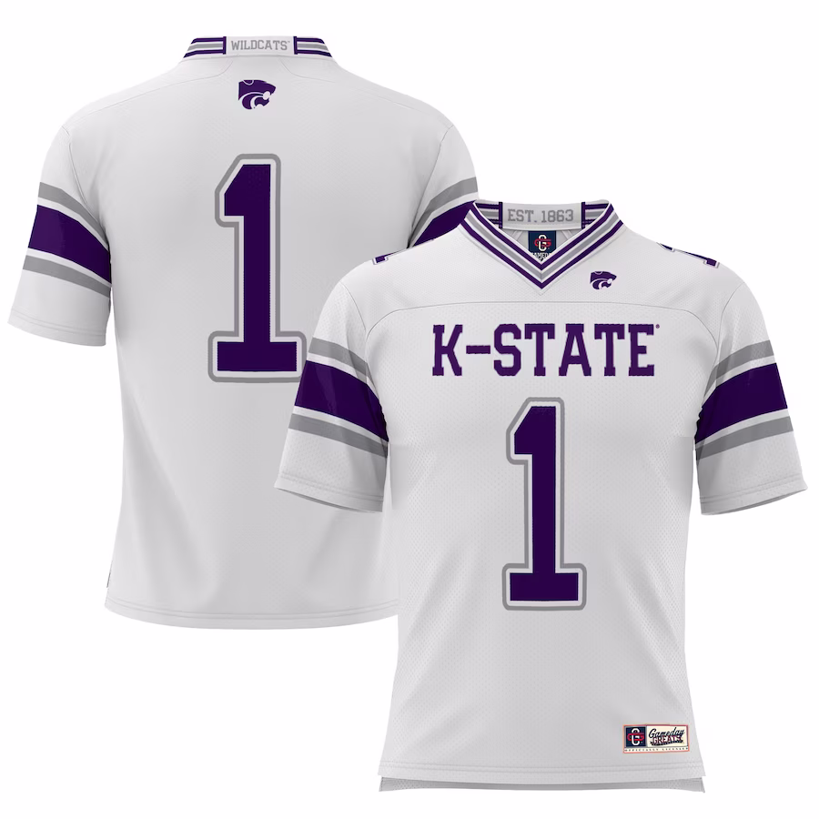 #1 Kansas State Wildcats GameDay Greats Youth Football Jersey �?White