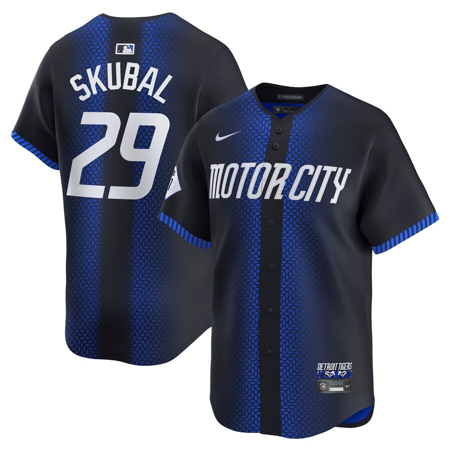 Men's Detroit Tigers Tarik Skubal Nike Navy City Connect Limited Player Jersey