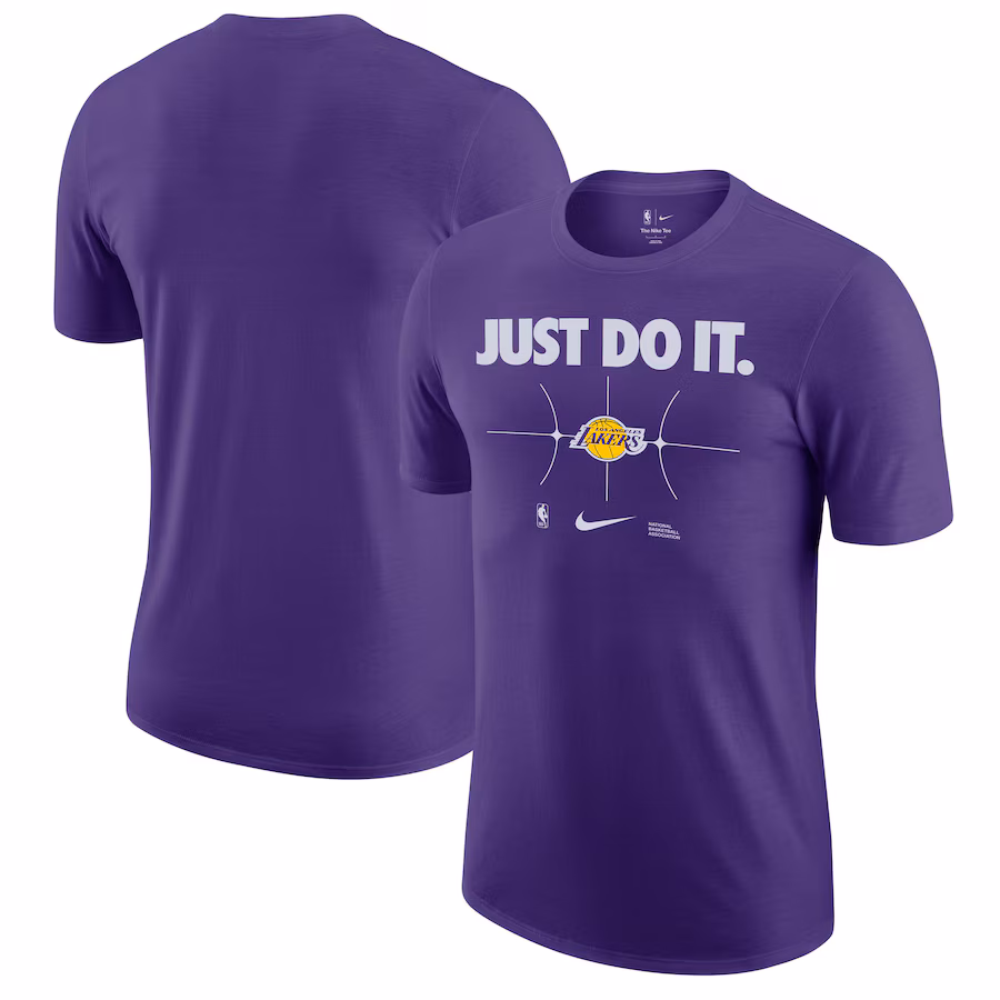 Men's Los Angeles Lakers Nike Purple Just Do It T-Shirt