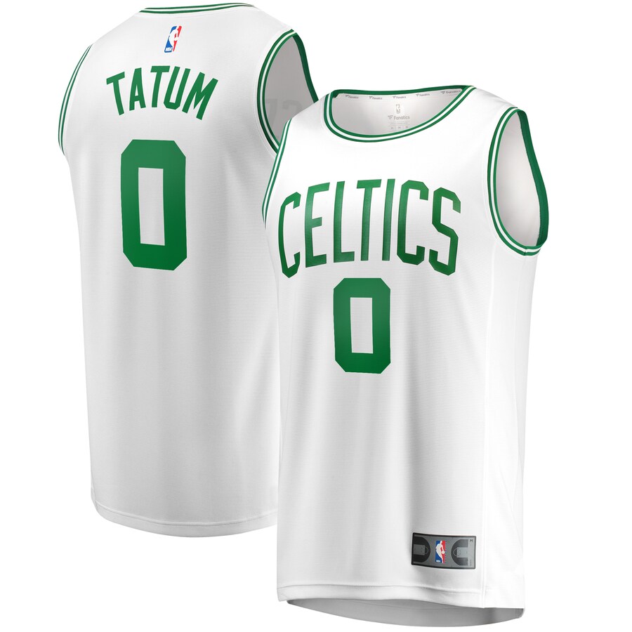 Men's Boston Celtics Jayson Tatum Fanatics White Fast Break Replica Player Jersey - Association Edition