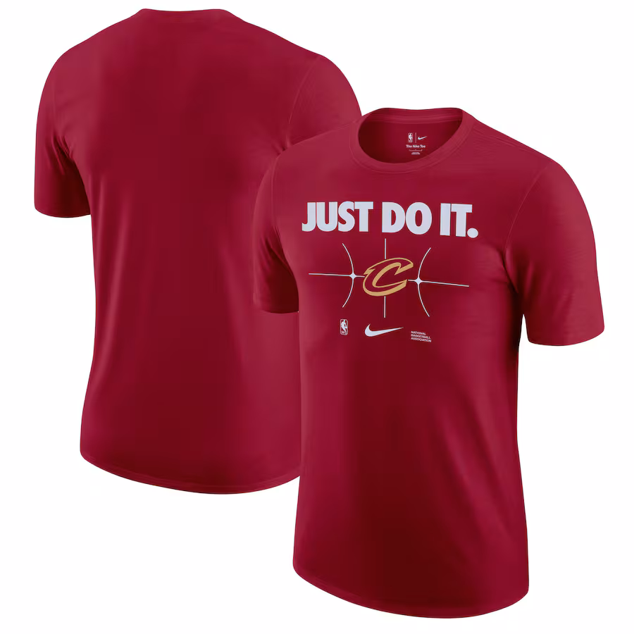Men's Cleveland Cavaliers Nike Wine Just Do It T-Shirt