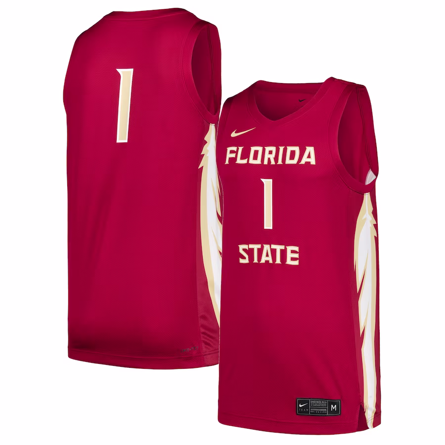 #1 Florida State Seminoles Nike Replica Jersey - Garnet