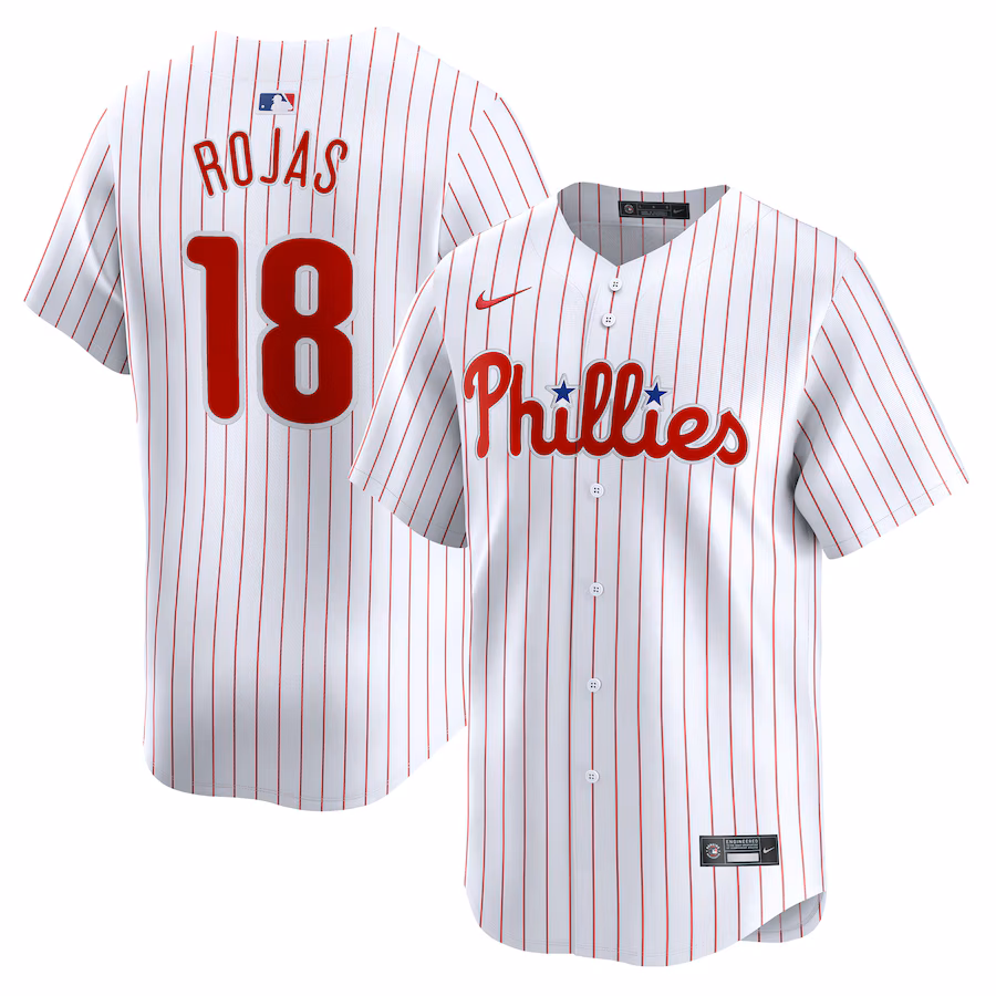 Men's Philadelphia Phillies Johan Rojas Nike White Home Limited Player Jersey