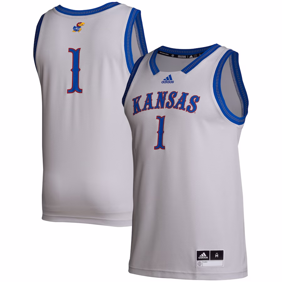 # Kansas Jayhawks adidas Swingman Jersey - Gray