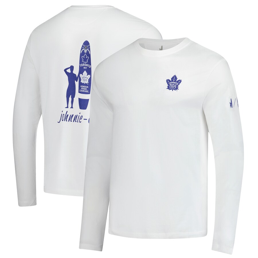 Men's Toronto Maple Leafs johnnie-O White Adam Long Sleeve T-Shirt