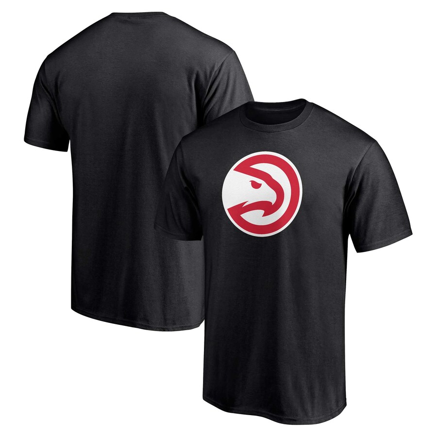 Men's Atlanta Hawks Fanatics Black Primary Logo T-Shirt