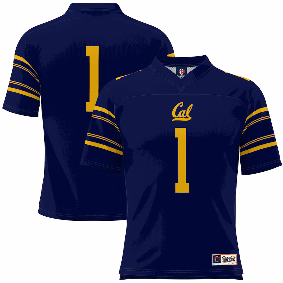 #1 Cal Bears GameDay Greats Football Jersey - Navy