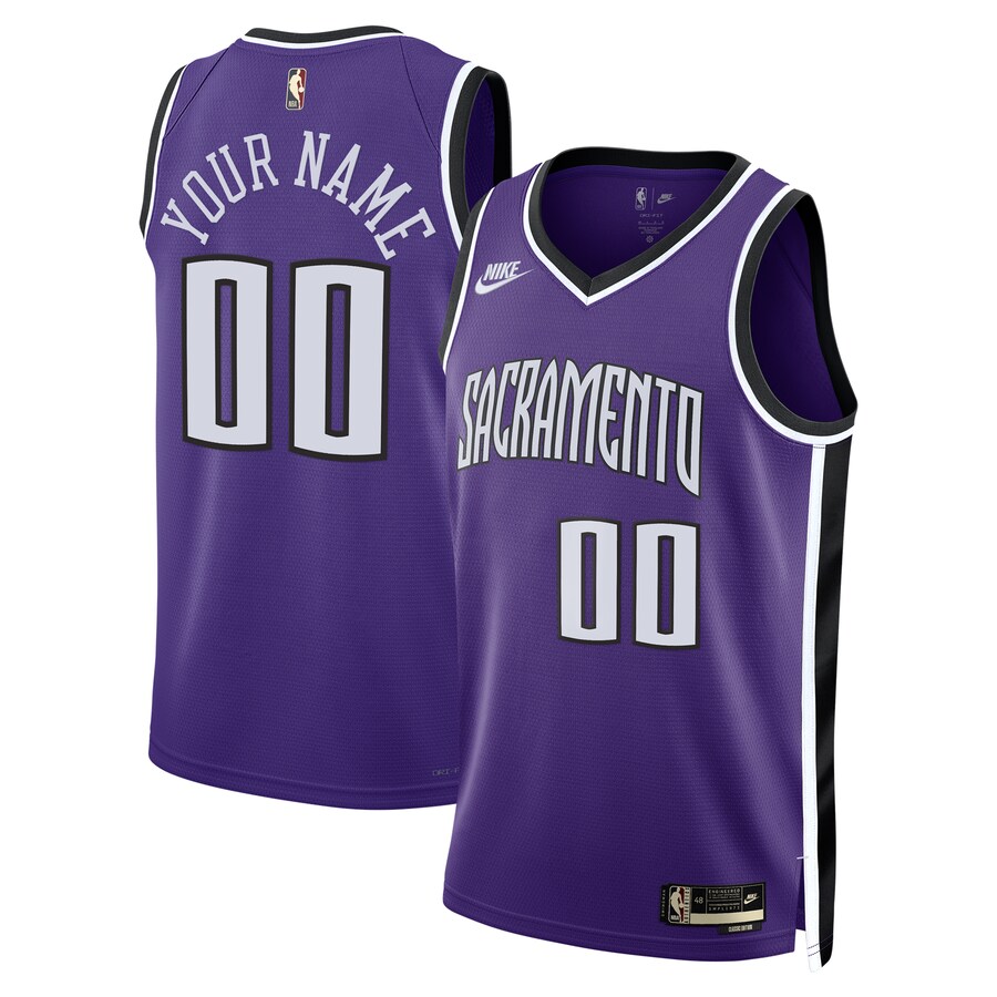 Unisex Adult Sacramento Kings Nike Purple Swingman Custom Jersey - Classic Edition