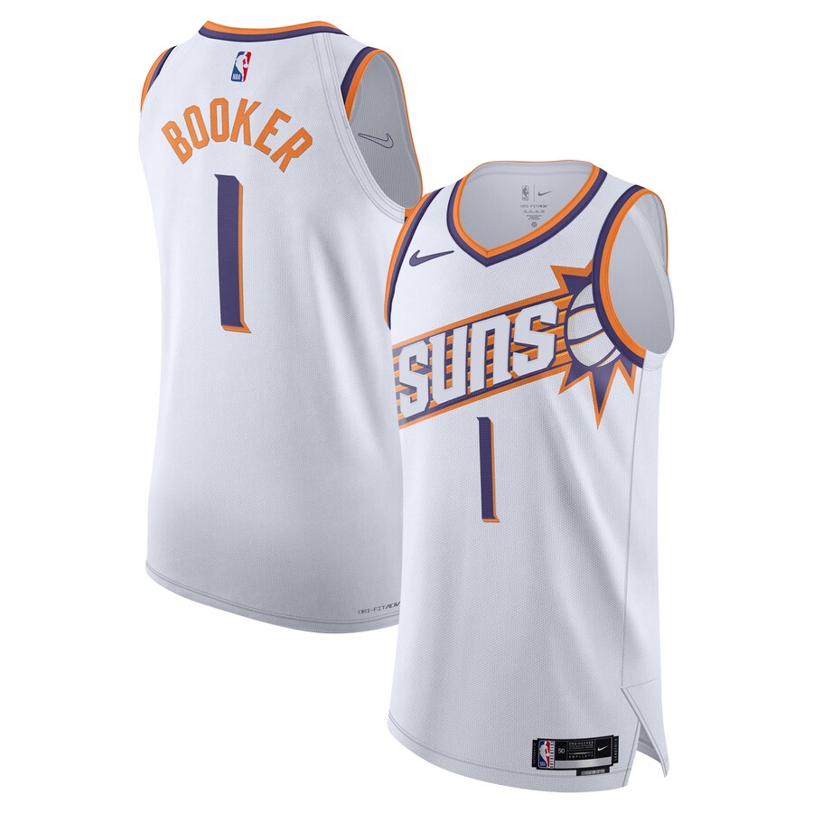 Men's Phoenix Suns Devin Booker Nike White Authentic Jersey - Association Edition