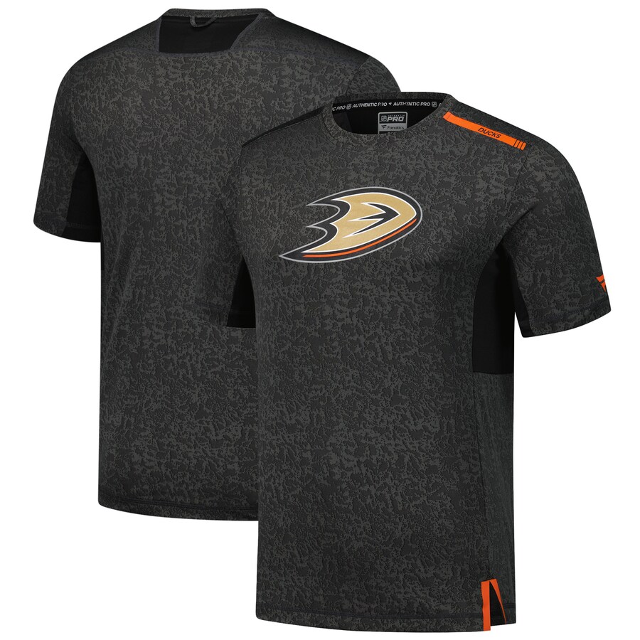Men's Anaheim Ducks Fanatics Black Authentic Pro Performance T-Shirt