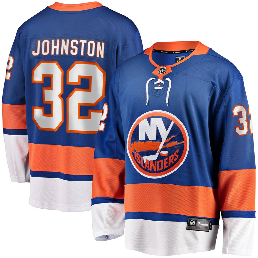 Men's New York Islanders Ross Johnston Fanatics Branded Royal Home Breakaway Player Jersey