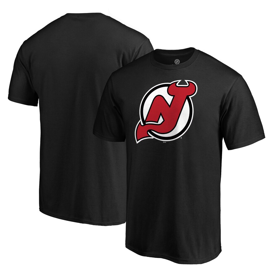 Men's New Jersey Devils Black Logo T-Shirt