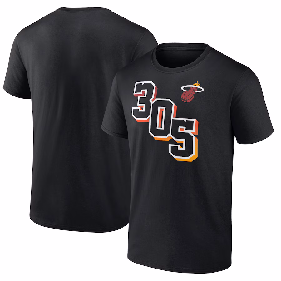Men's Miami Heat Black Half Court Offense T-Shirt