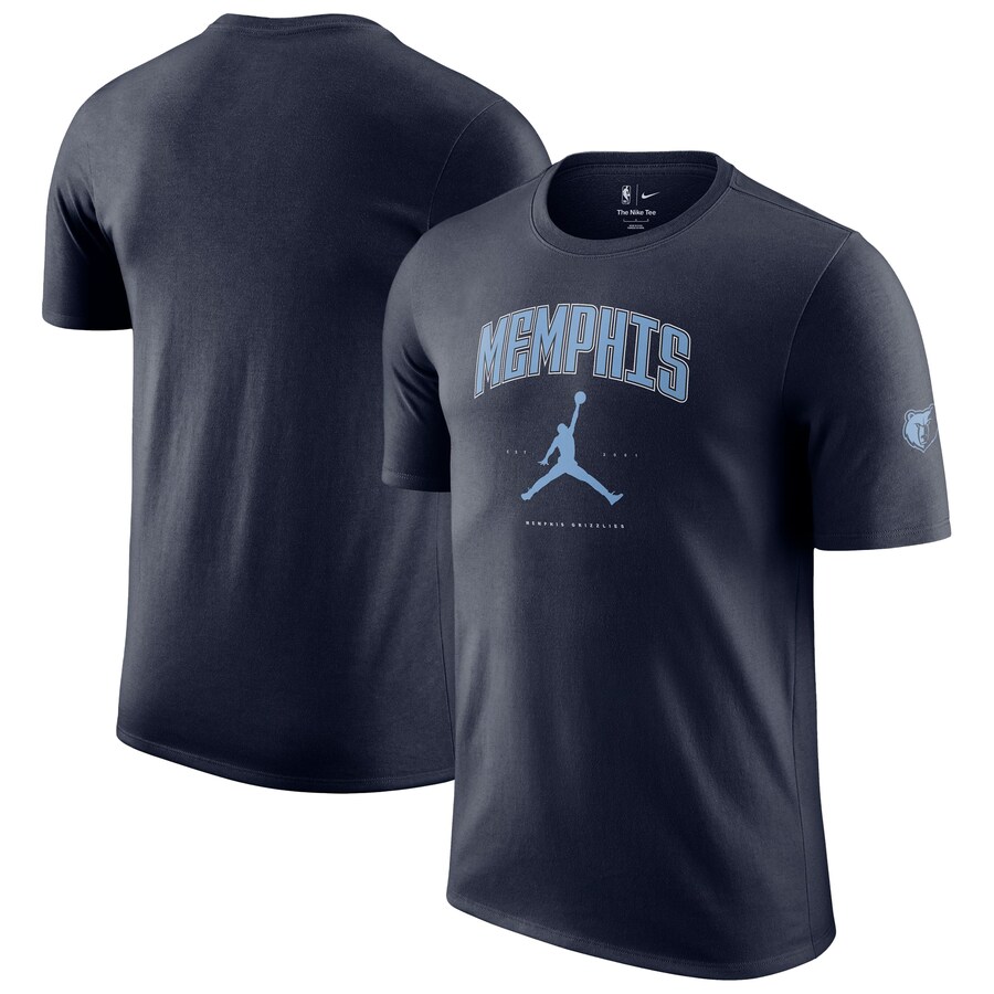 Unisex Memphis Grizzlies Jordan Brand Navy Essential Cities T-Shirt