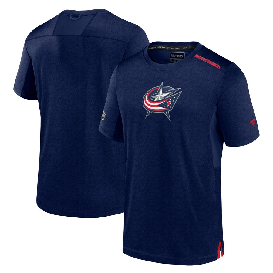 Men's Columbus Blue Jackets Fanatics Navy Authentic Pro Performance T-Shirt