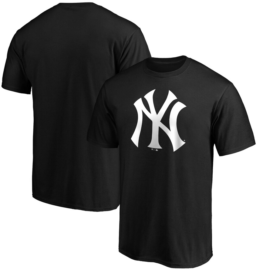Men's New York Yankees Black Primary Logo T-Shirt
