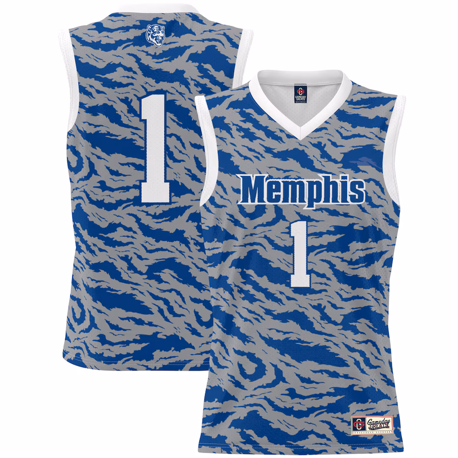 Unisex GameDay Greats #1 Royal Memphis Tigers Lightweight Basketball Jersey