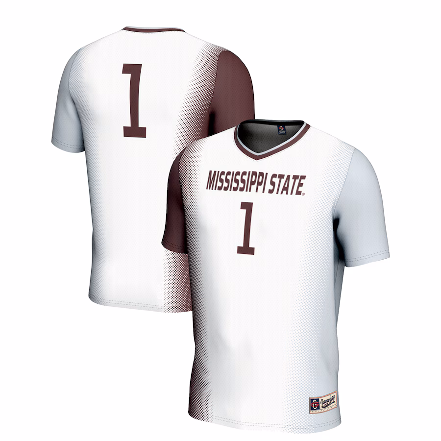 Unisex GameDay Greats #1 White Mississippi State Bulldogs  Lightweight Women's Soccer Jersey