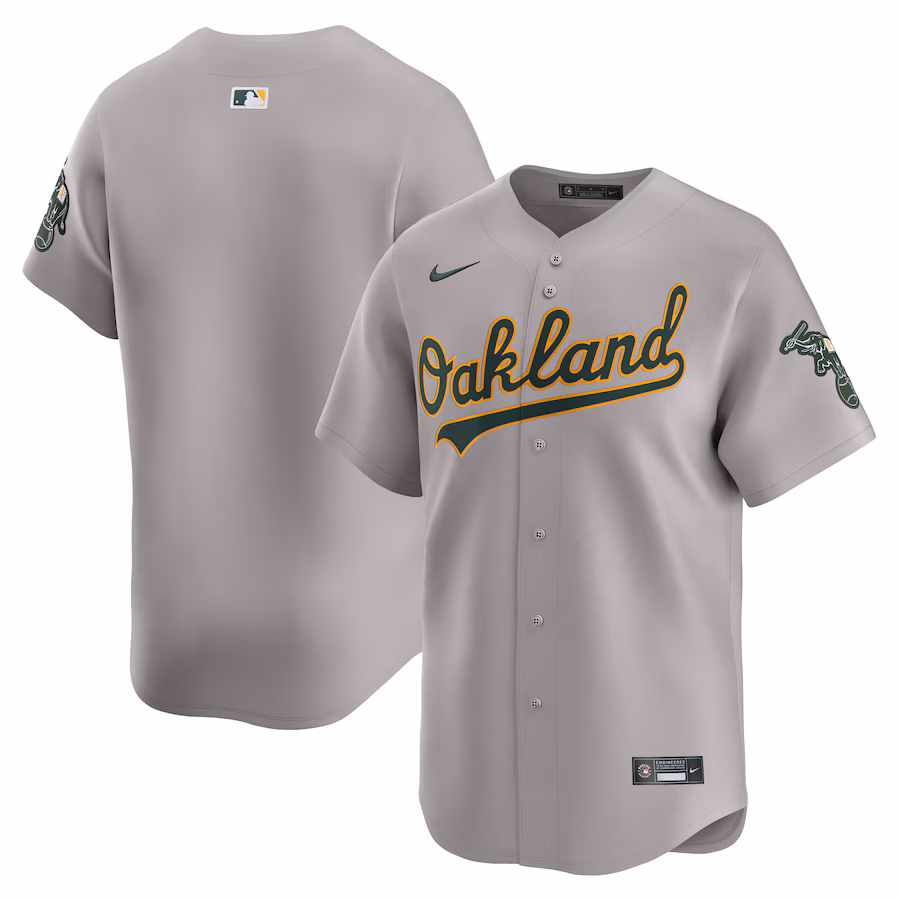 Men's Oakland Athletics Nike Gray Away Limited Jersey