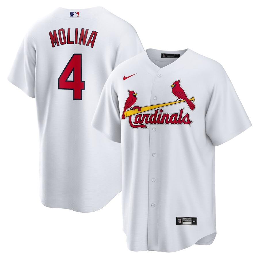 Men's St. Louis Cardinals Yadier Molina Nike Cream Alternate Replica Player Name Jersey