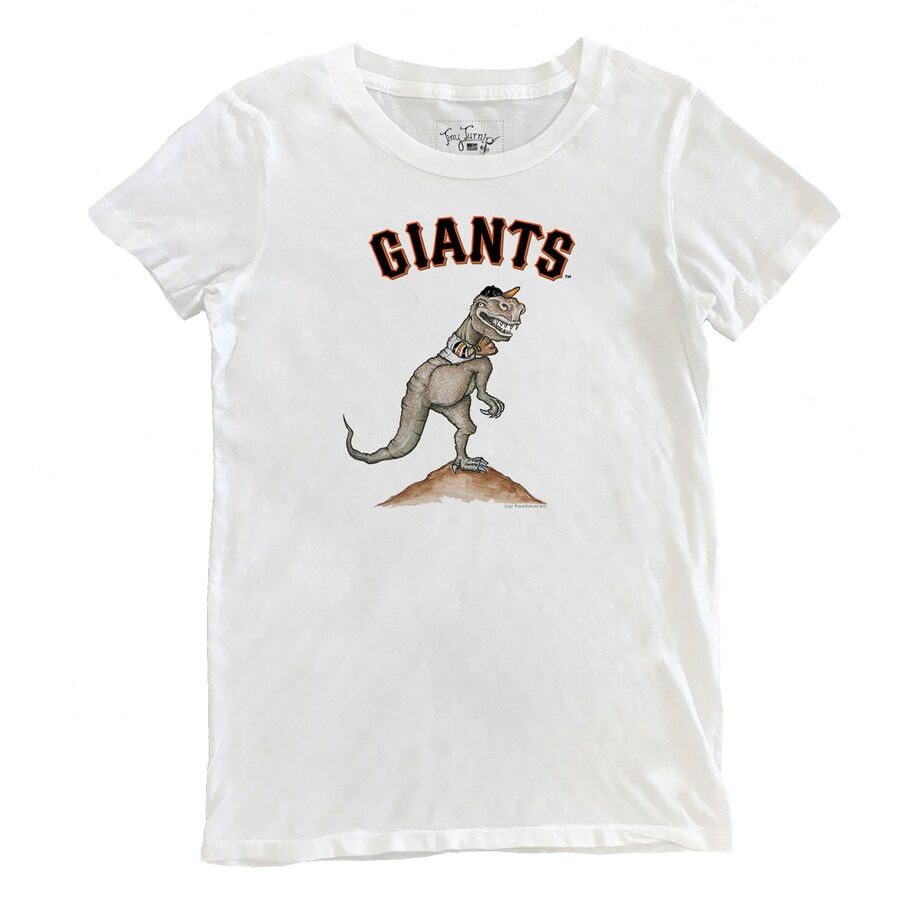 Women's San Francisco Giants Tiny Turnip White TT Rex T-Shirt