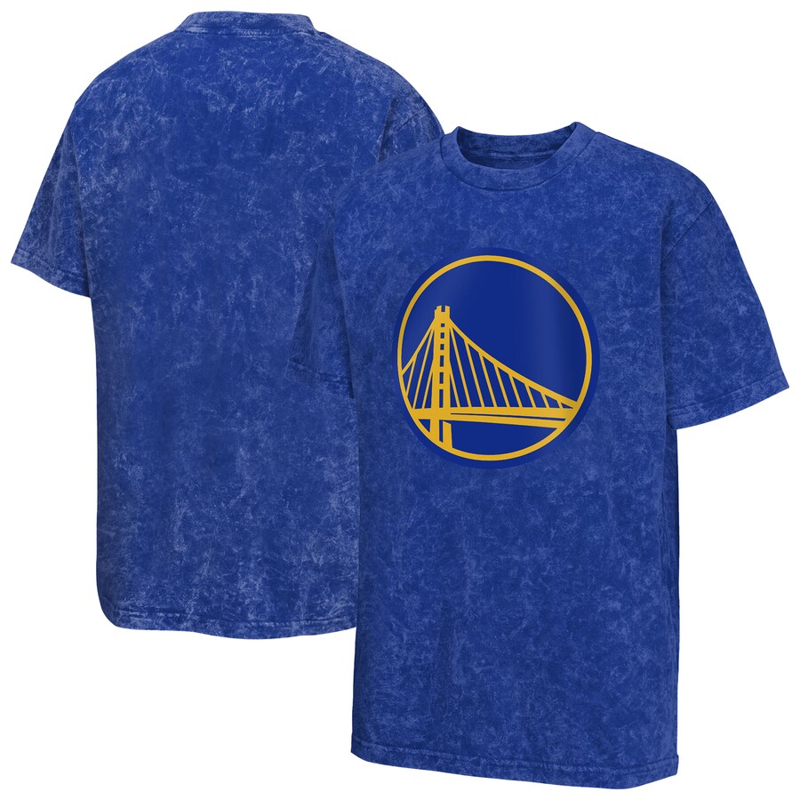 Youth Golden State Warriors Royal Rugged Defense T-Shirt