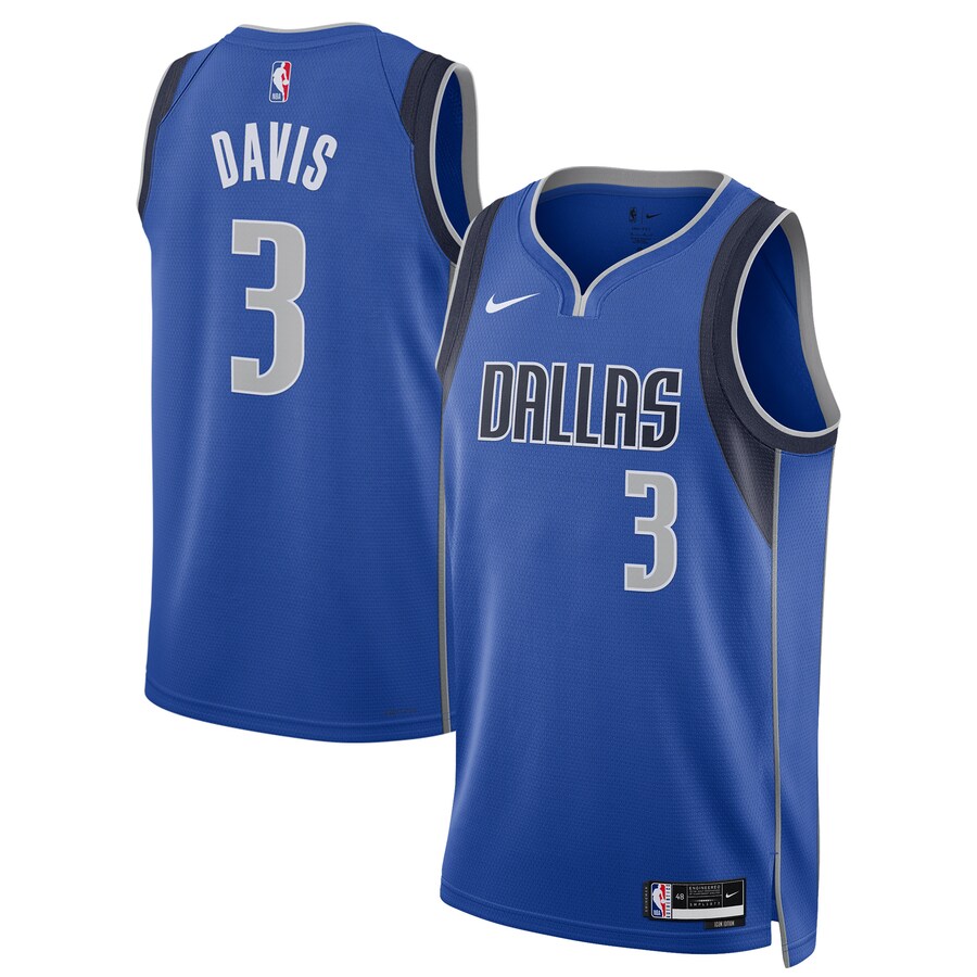 Unisex Dallas Mavericks Anthony Davis Nike Blue Swingman Player Jersey - Icon Edition