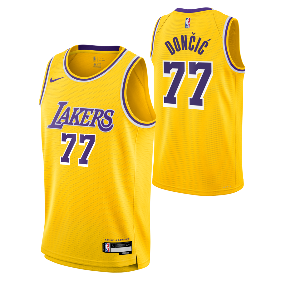Unisex Los Angeles Lakers Luka Don?i? Nike Gold Swingman Jersey - Icon Edition