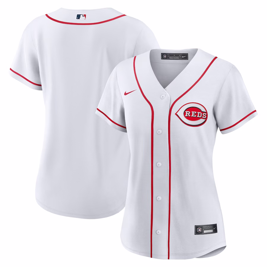 Women's Cincinnati Reds Nike White Home Replica Team Jersey