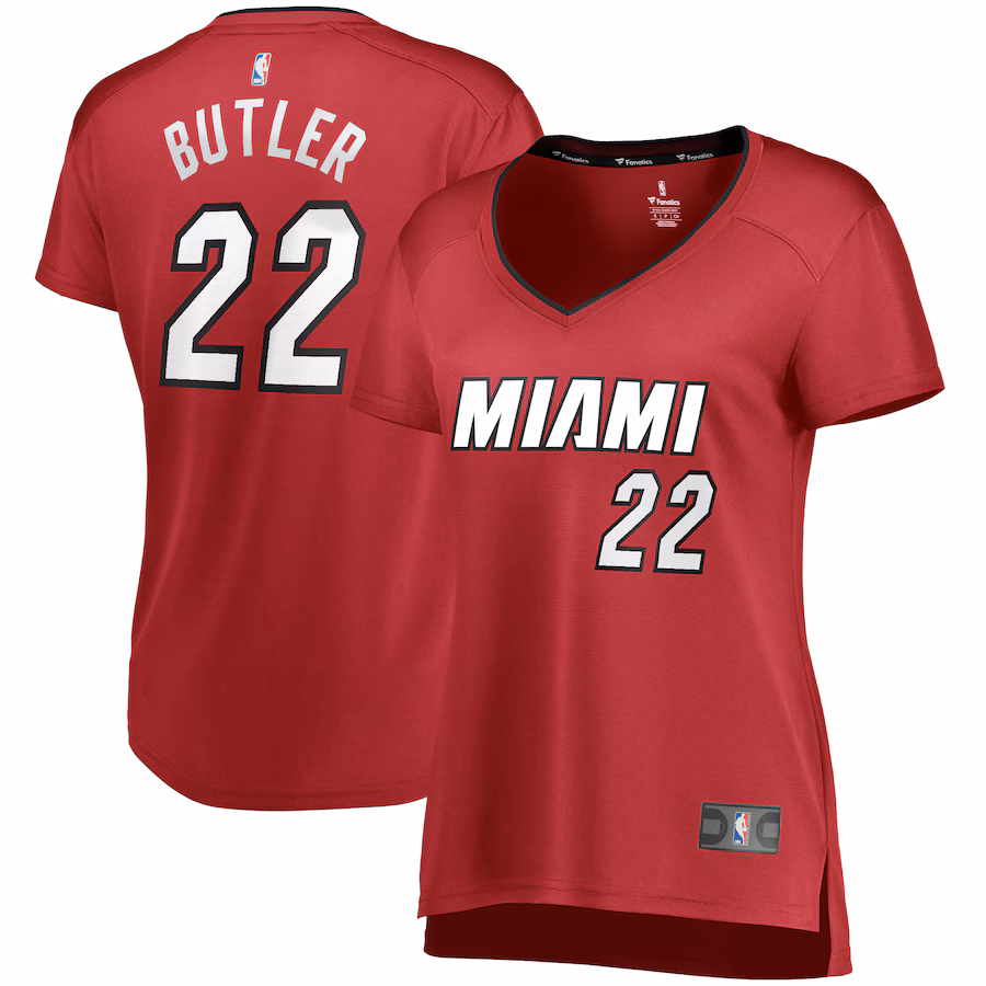 Women's Miami Heat Jimmy Butler Fanatics Red Fast Break Replica Jersey - Statement Edition