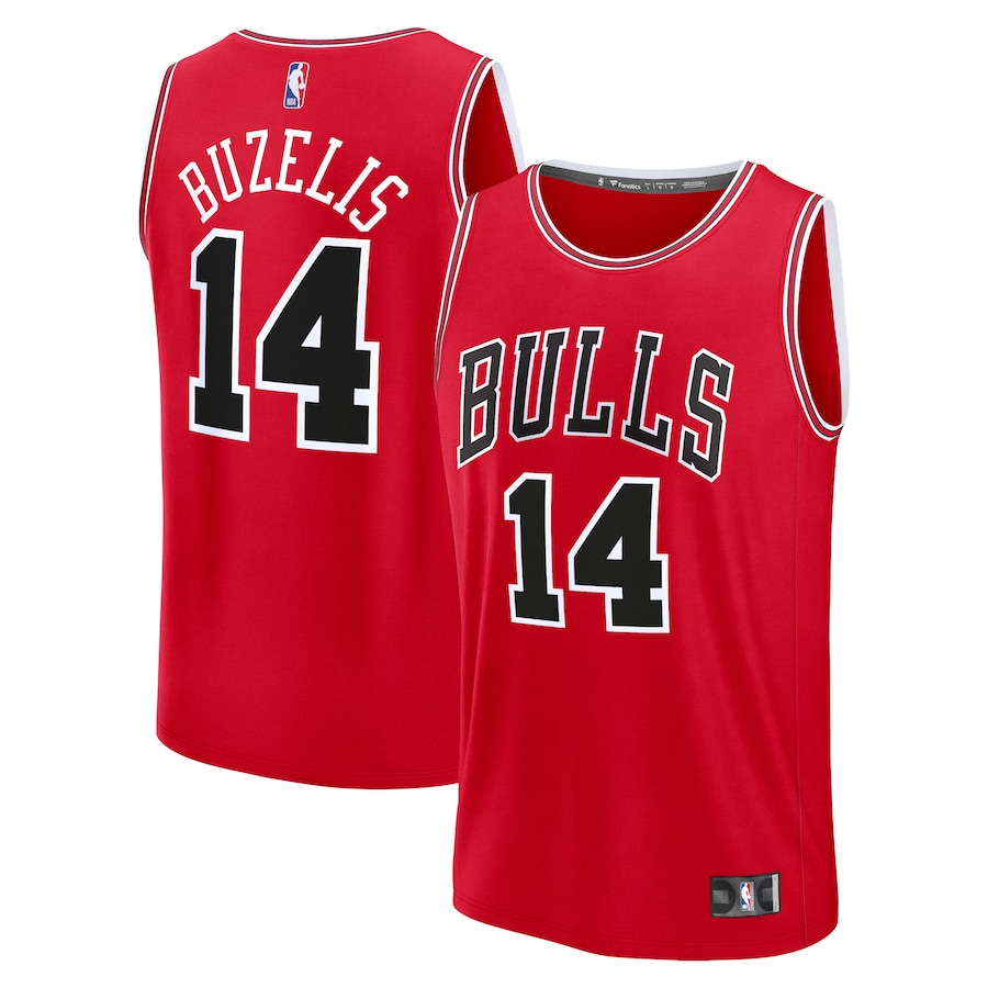 Youth Chicago Bulls Matas Buzelis Fanatics Red Fast Break Replica Player Jersey - Icon Edition