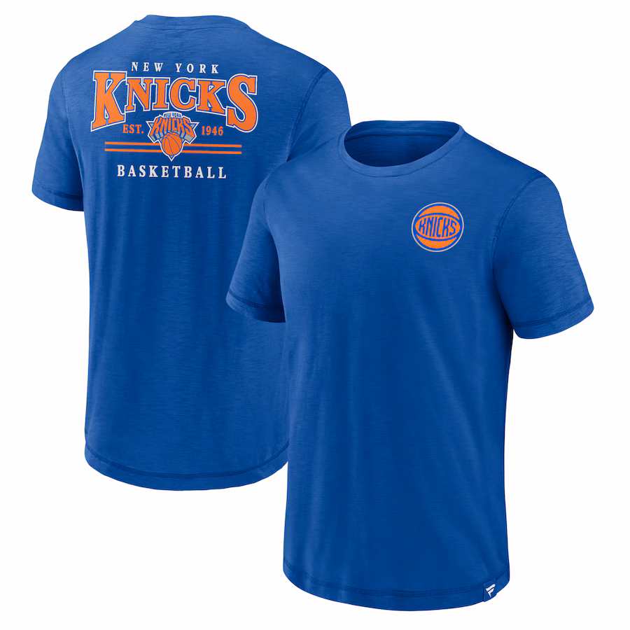 Men's New York Knicks Fanatics Royal Slub Team T-Shirt