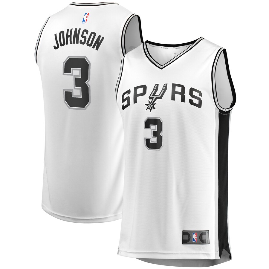 Men's San Antonio Spurs Keldon Johnson Fanatics White Fast Break Association Jersey