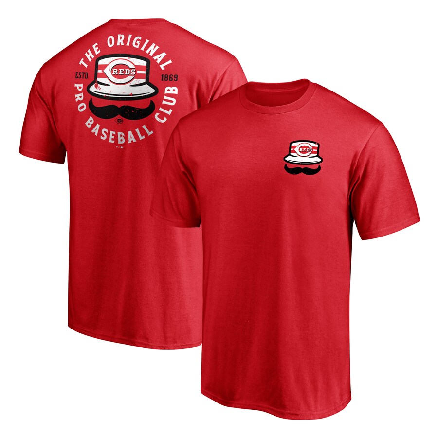 Men's Cincinnati Reds Red Hometown Collection Stache T-Shirt