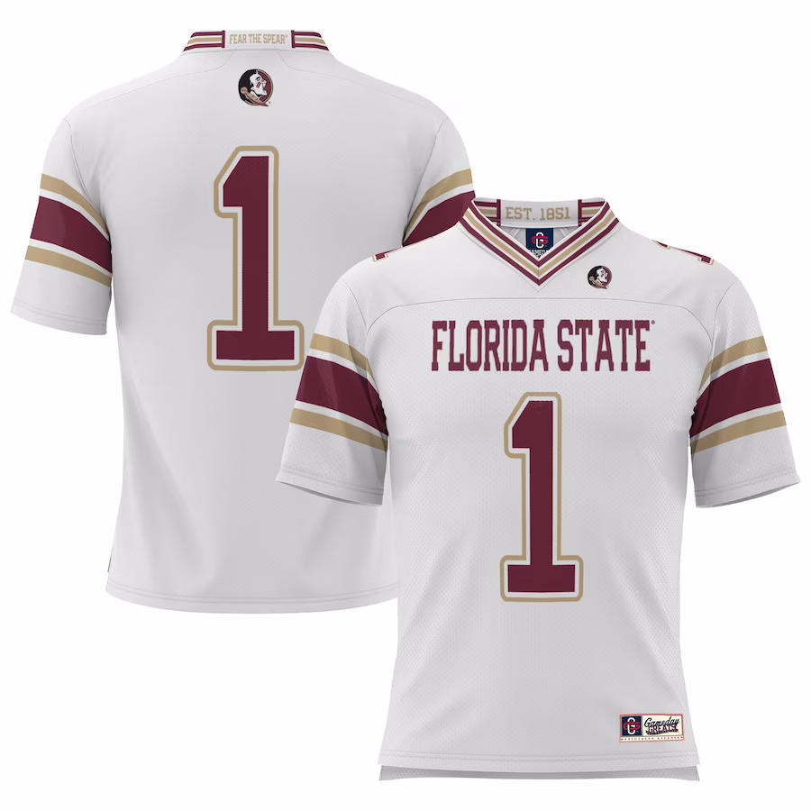 #1 Florida State Seminoles GameDay Greats Youth Football Jersey - White