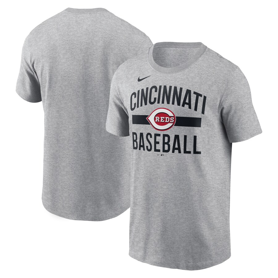 Men's Cincinnati Reds Nike Heather Gray Arched T-Shirt
