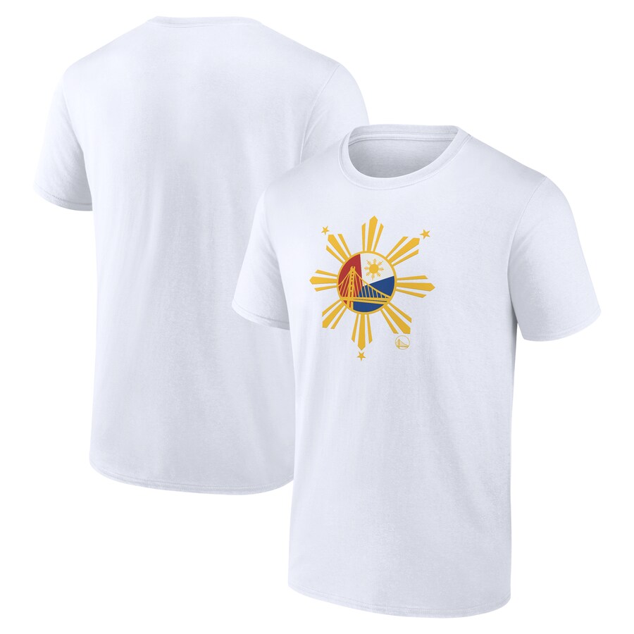 Men's Golden State Warriors White Heritage T-Shirt