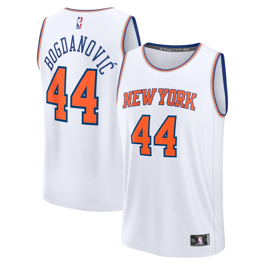 Men's New York Knicks Bojan Bogdanovic Fanatics White Fast Break Player Jersey - Association Edition