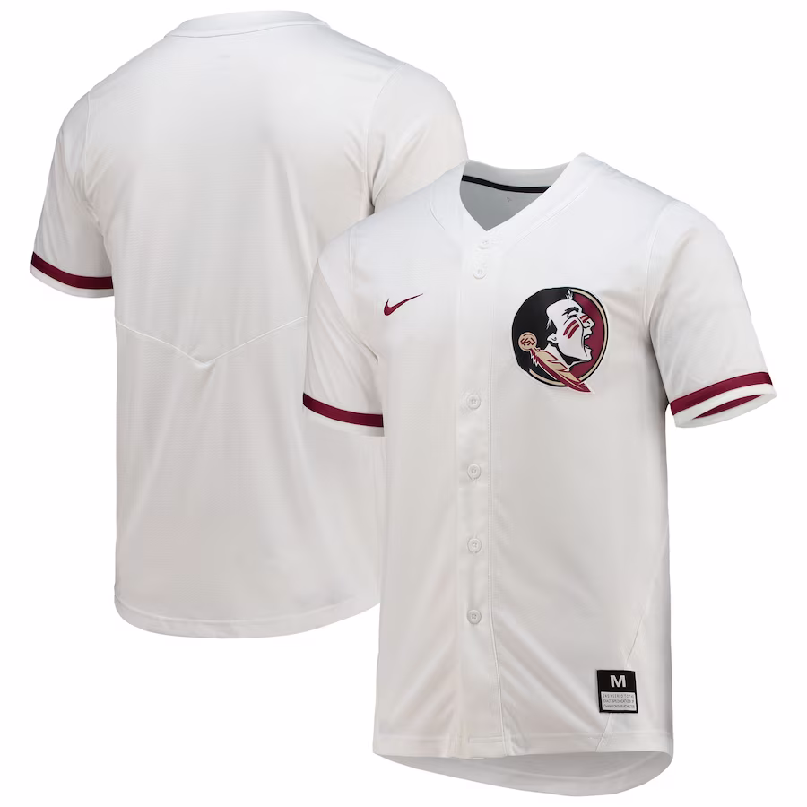 Florida State Seminoles Nike Full-Button Replica Softball Jersey - White