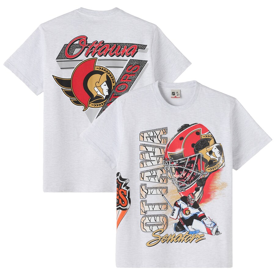 Men's Ottawa Senators OVO x NHL Heather Gray Retro T-Shirt