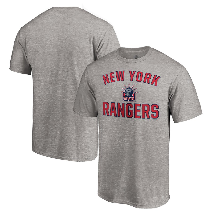Men's New York Rangers Heather Gray Special Edition Victory Arch T-Shirt