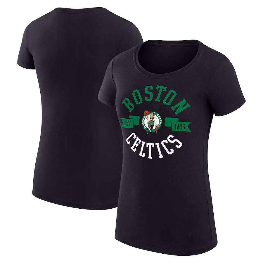 Women's Boston Celtics G-III 4Her by Carl Banks Black Large City Logo Fitted T-Shirt
