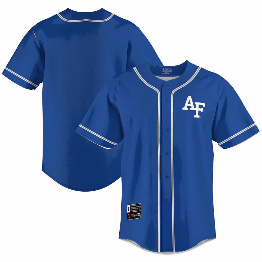 Men's GameDay Greats  Blue Air Force Falcons  Lightweight Baseball Jersey