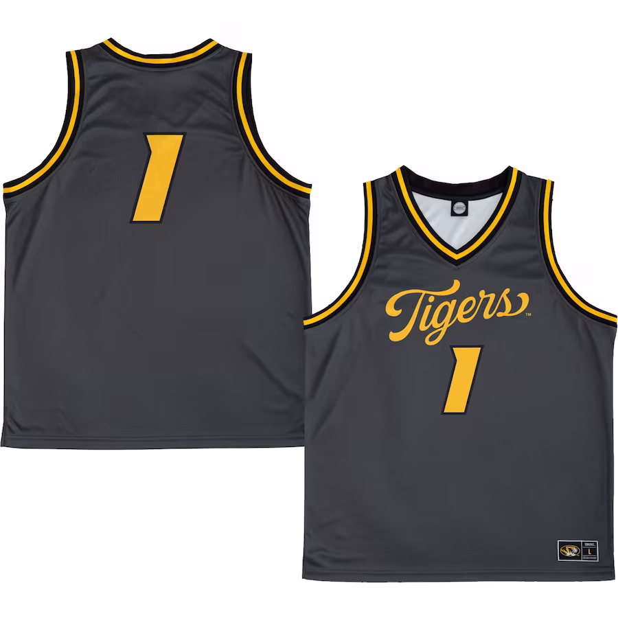 Missouri Tigers Unisex Alternate Script Jersey - Anthracite