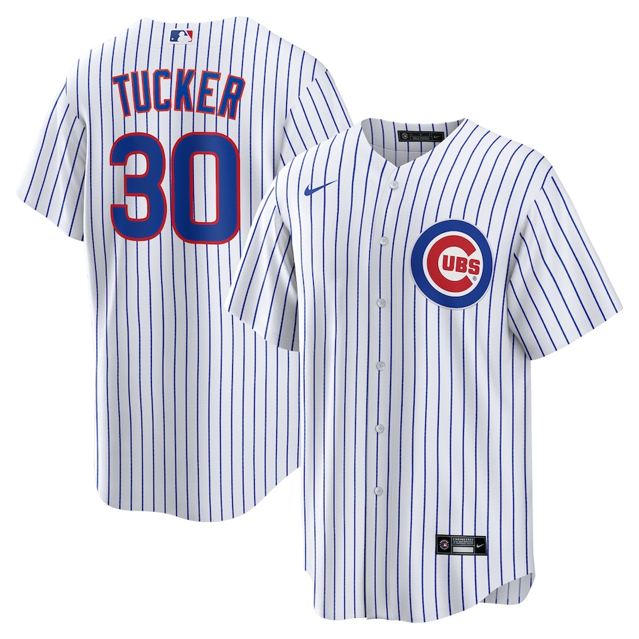 Men's Chicago Cubs Kyle Tucker Nike White Home Replica Player Jersey