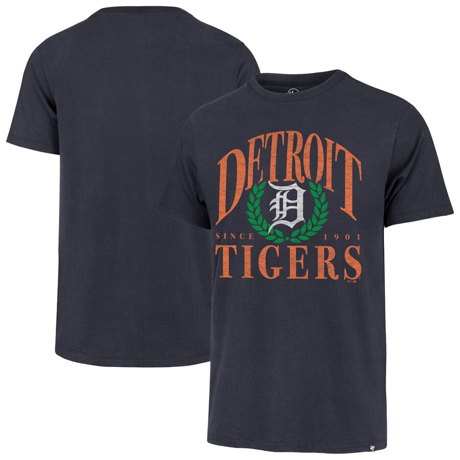 Men's Detroit Tigers '47 Navy Pitchout Franklin T-Shirt