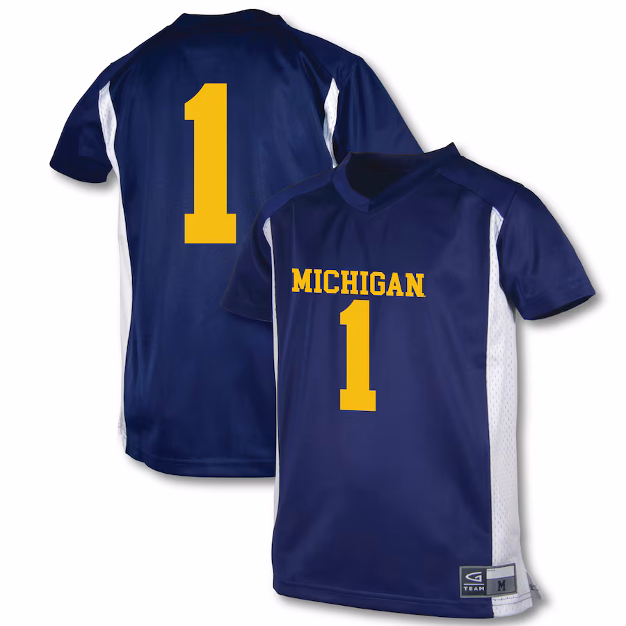 Youth Garb #1 Blue Michigan Wolverines Football Jersey