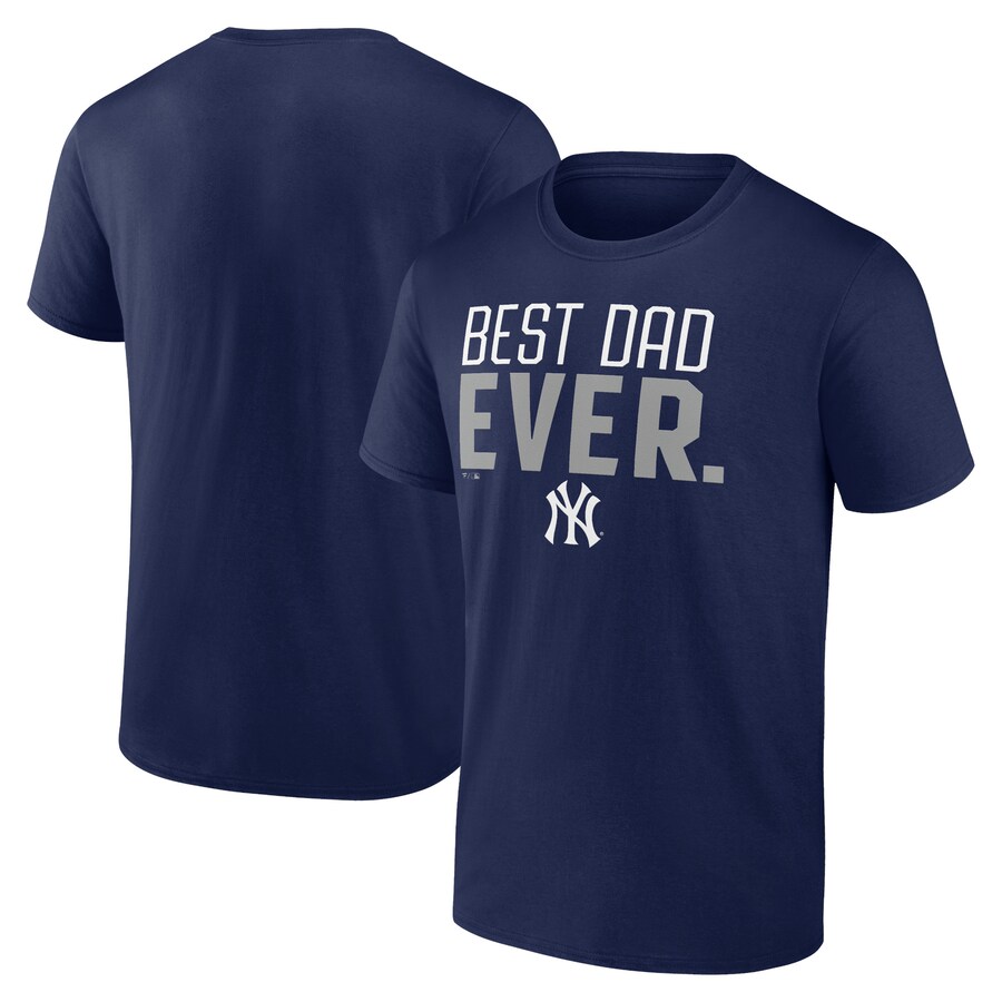 Men's New York Yankees Navy Best Dad Ever T-Shirt
