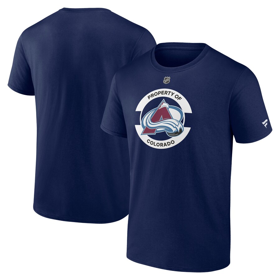 Men's Colorado Avalanche Fanatics Navy Authentic Pro Core Secondary T-Shirt