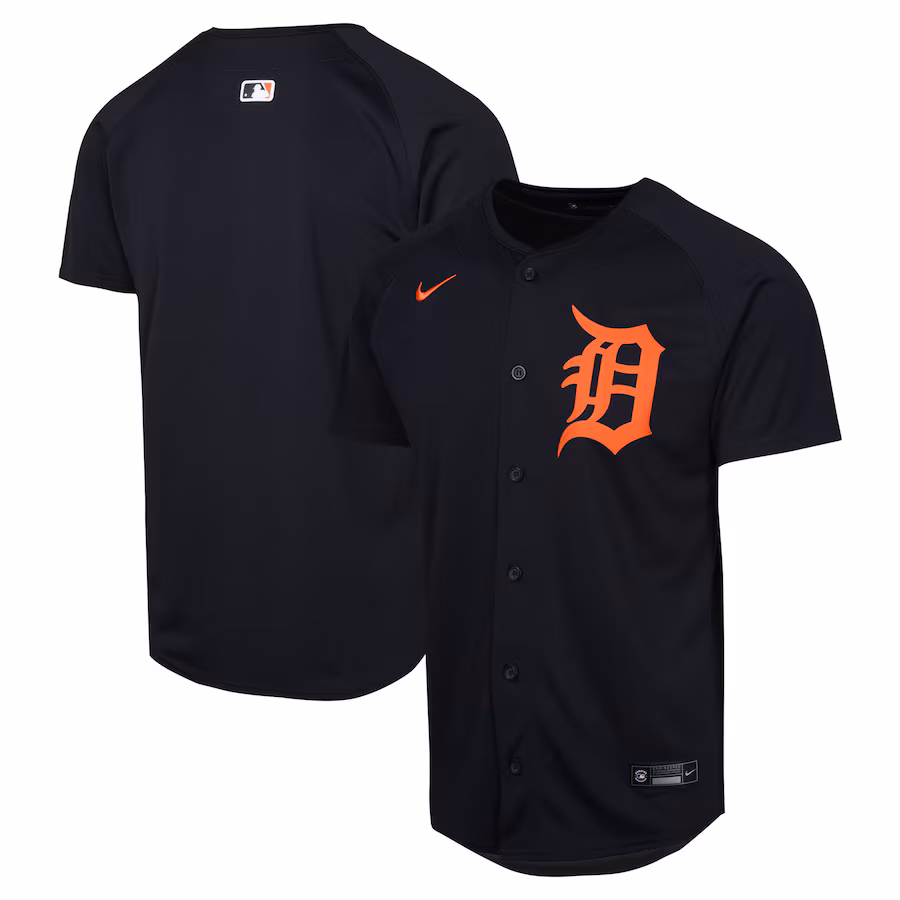 Youth Detroit Tigers Nike Navy Alternate Limited Jersey